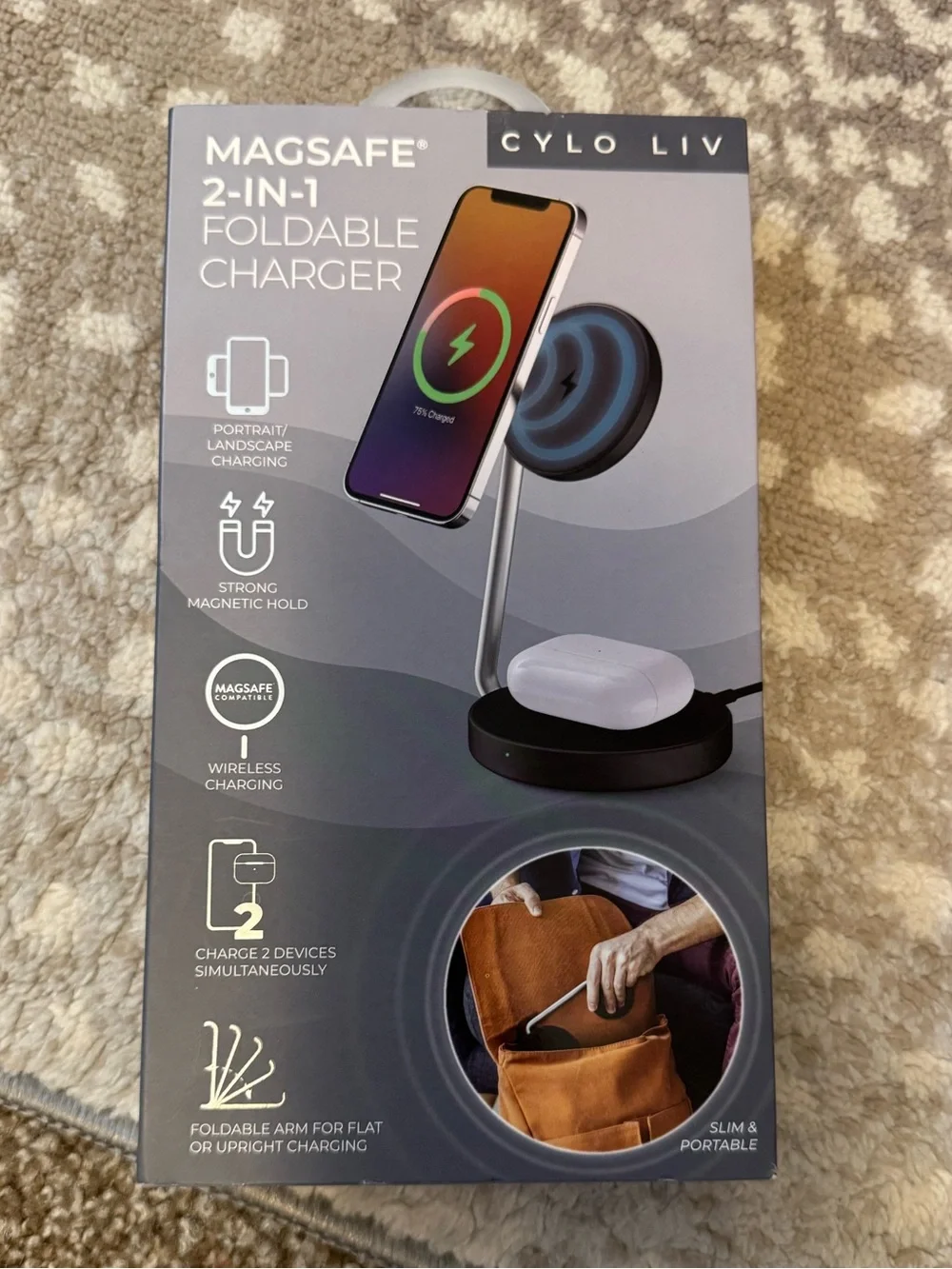 MagSafe 2-in-1 Foldable Charger - Wireless Charging Stand